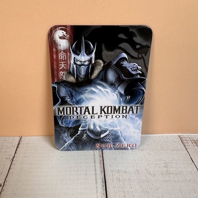 Mortal Kombat Deception SubZero Kollectors Series Metal Tin Card Serial. #020533