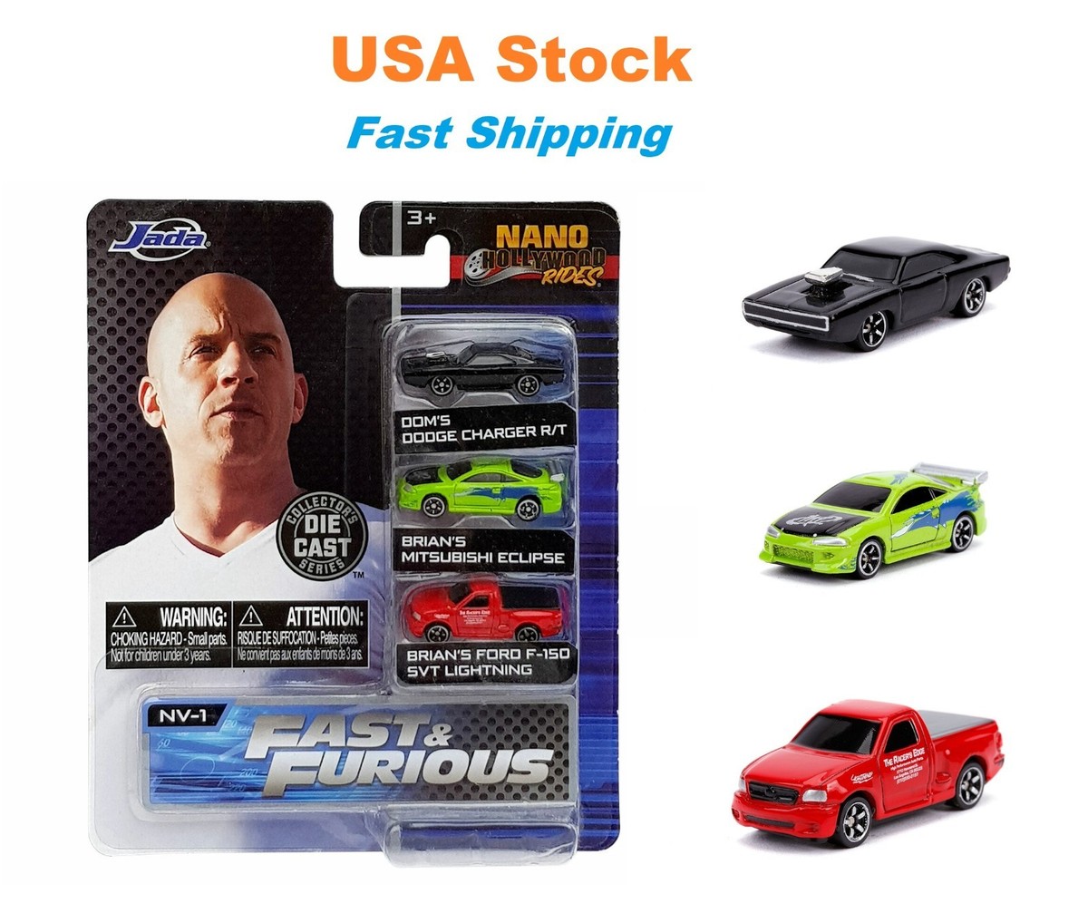 m*h様 Fast & Furious ミニカー 3台セット Nano Hollywood Rides | Fast & Furious 3-Pack Jada Diecast Model