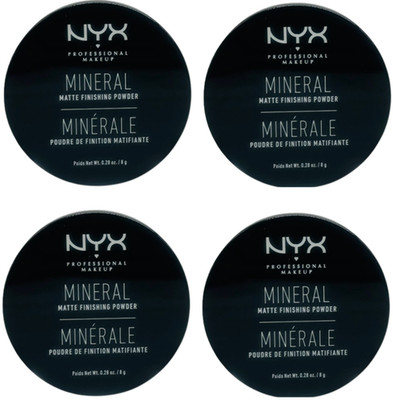 4PK NYX  Foundation  Makeup  Matte Finishing Powder Medium Dark MFP02 SEALED NEW