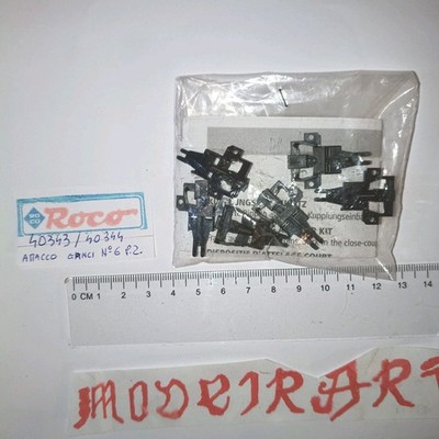 ROCO 40343-40344 - ERSATZTEIL N 6 HAKENHALTER MIT FEDER HO NEU