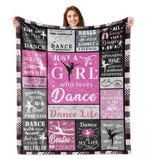 60x50 inch Dance Recital Gifts Blanket for Girls Dance Team Dance Sister Gift
