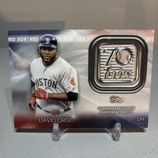 2021 Topps Update Series  70th Anniversary Manufactured Logo Patches David Ortiz