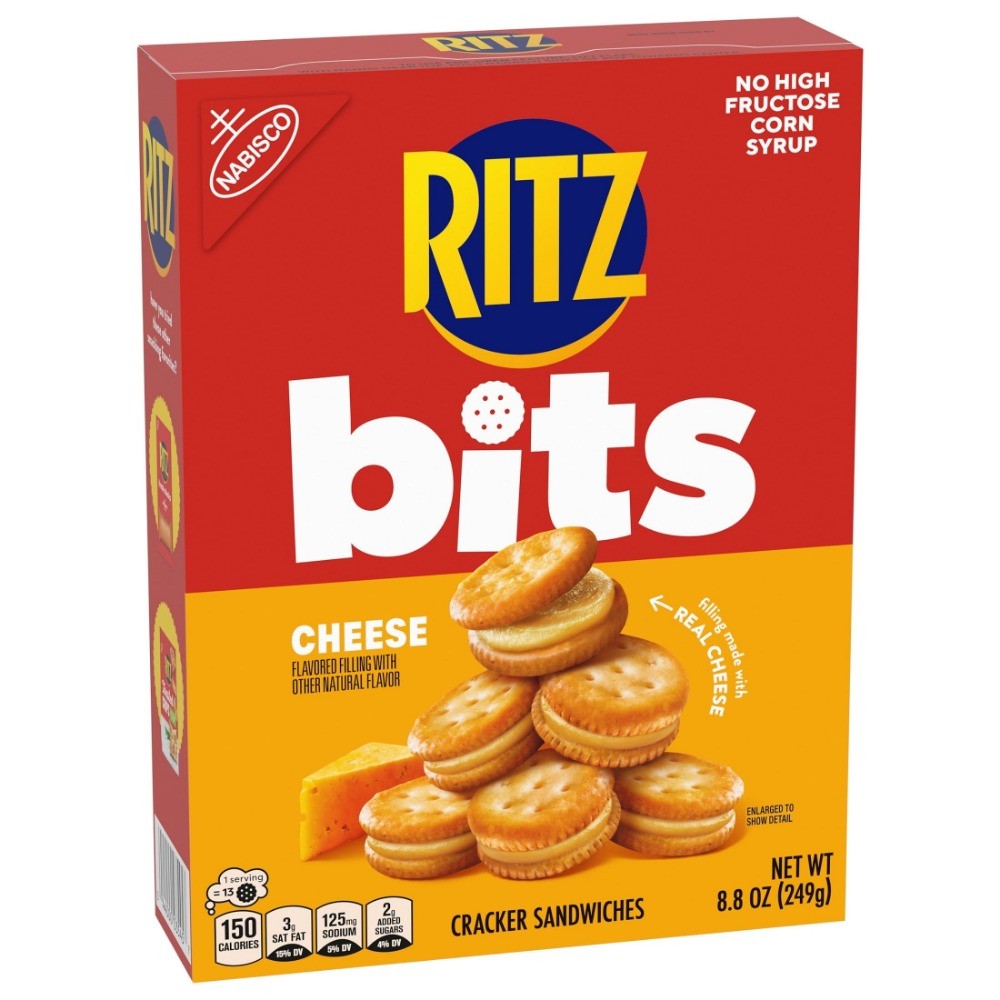 RITZ Bits Cheese Sandwich Crackers, 8.8oz, 3-Pack