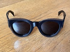 CELINE Womens CL 41447/S Round Sunglasses Clear Black/Gray 48-26-145 Italy