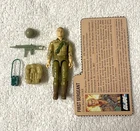 1984 Vintage GI Joe Cobra Lot Duke Figure 99% Complete First Sergeant File Card