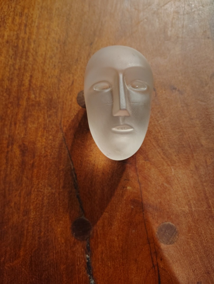 White Frosted Glass Kosta Boda Brains made by Bertil Vallien