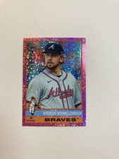 2025 Topps Heritage Spencer Schwellenbach #58 Pink Sparkle Refractor RC Braves