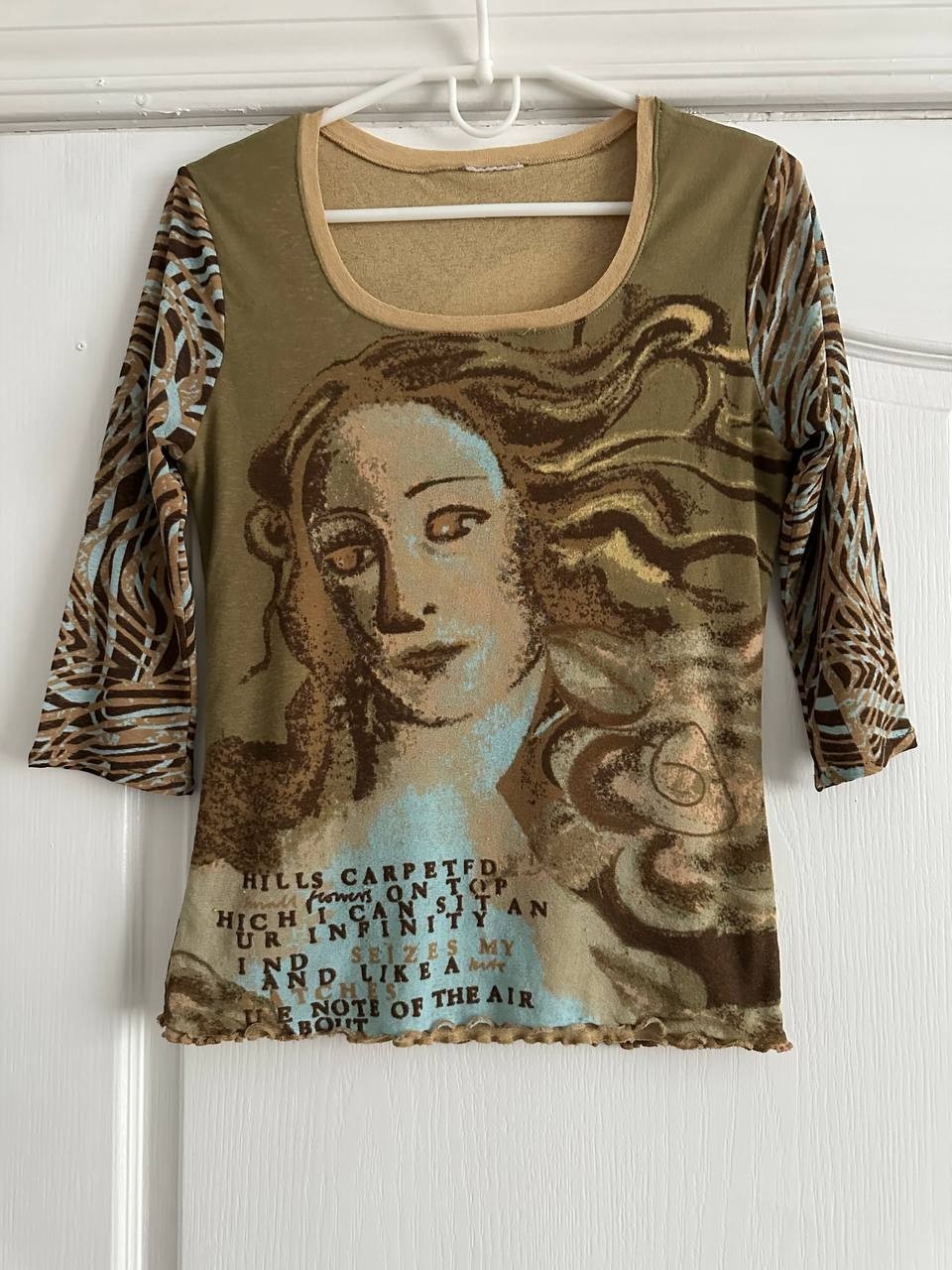 Archive Y2K Jean Paul Gaultier Save The Queen Style Venus Art Mesh Top RARE