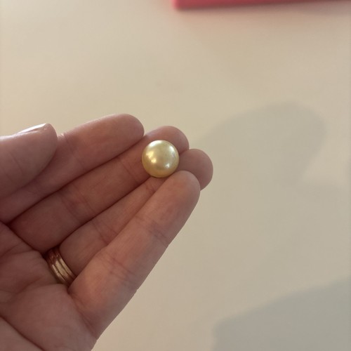 Vintage 1/2 Drilled Fresh Water Pearl Bead for Jewelry Making| 8.5mm | 1| - Picture 4 of 4