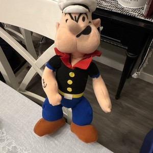 Play-By-Play Popeye Vintage Plush Doll 1996 Medium 14-24in w/ Tags MPN