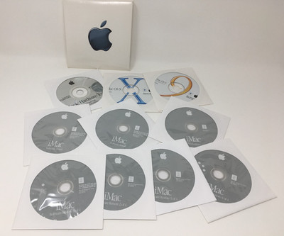 Apple iMac Media OS Upgrade Discs 9 9.2.1 X 10.1 Software Restore Apps +