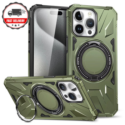 Stoßfeste Handyhülle Dual Layer Schutz Anti-Rutsch Griff für iPhone 16 15 14