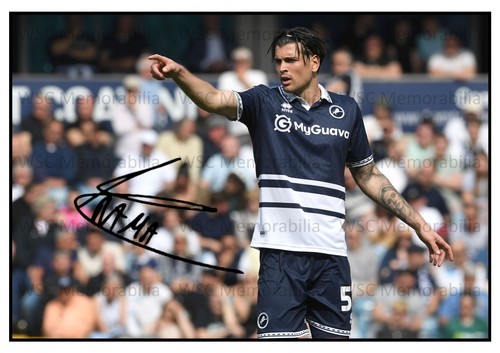 11085. Tristan Crama Signed Pictures (A4 Prints) Millwall Brentford Exeter etc.