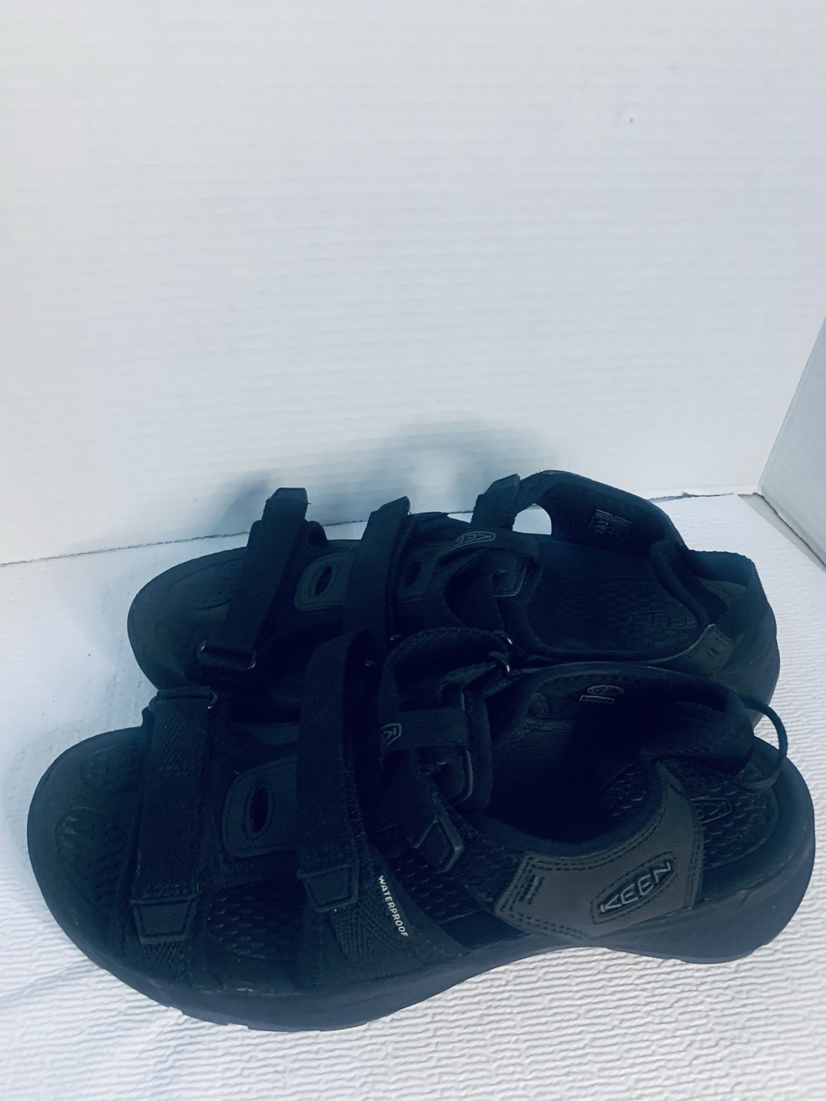 Sandali Keen donna 9 5 neri Astoria West punta aperta impermeabili plantare anatomico