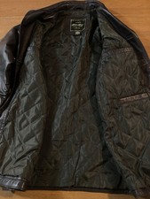 Eddie Bauer Genuine Leather Jacket Men M Brown Style ID 2672
