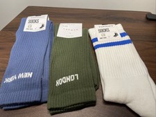 Mens Top Man Crew Socks 3 Pairs UK One Size 7-11