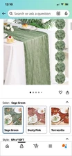 Sage Green Table Runners