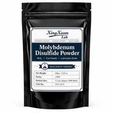 Lab Molybdenum Disulfide Powder, MoS2 Dry Lubricant, 99 Minimum Purity, 1.3 Mic