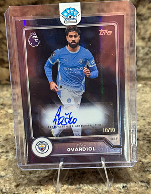 Topps Finest UEFA Club Competitions 2024-25 Gvardiol Man City /199 Auto #BA-JG