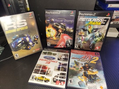 Playstation 2 Five Game Motorsports BUNDLE ATV Offroad 2, Ford Racing AND MORE