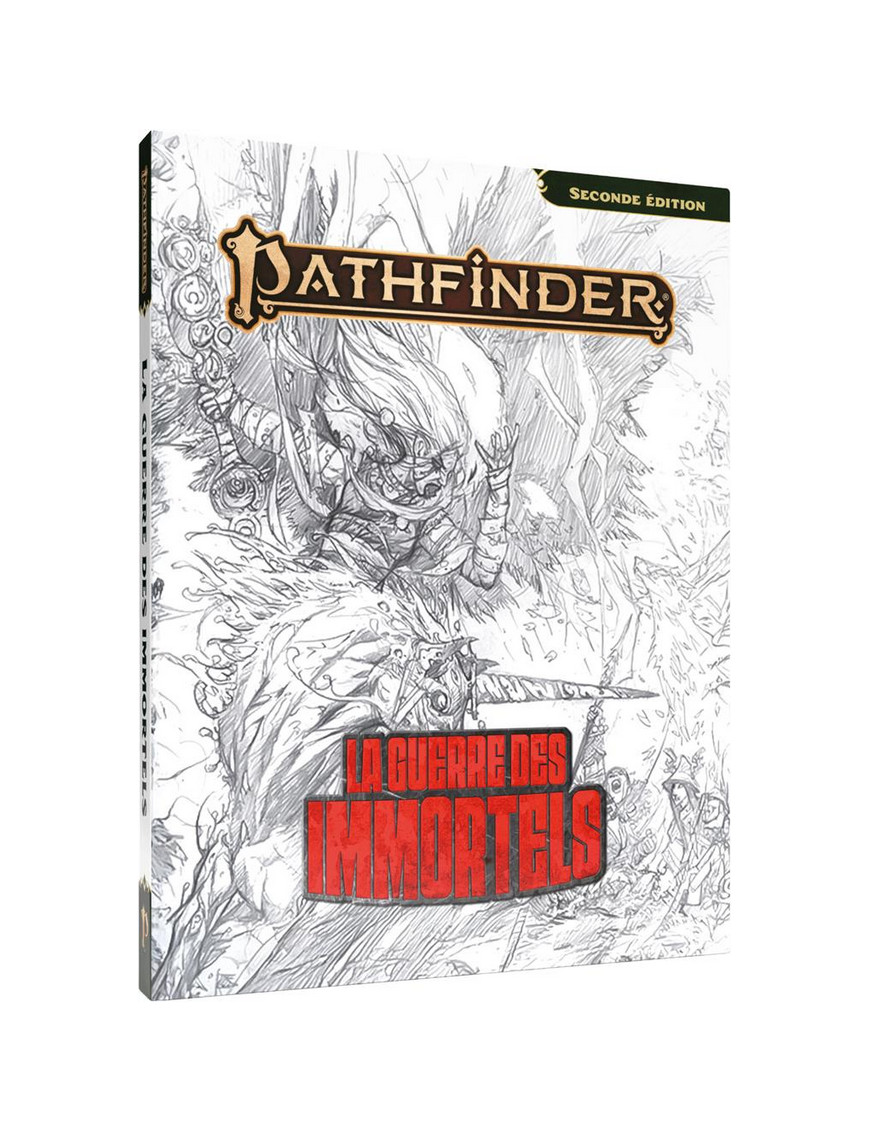 Pathfinder 2 La Guerre des Immortels Croquis édition collector cartonnée Black Book Editions