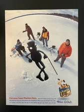 1990s Planters Nuts 1991  Magazine Vintage Print Ad 8" x 11"