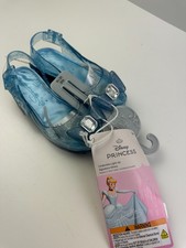 Disney Princess Cinderella Light-Up Signature Shoes US 7/8 Blue Faceted Gem 3