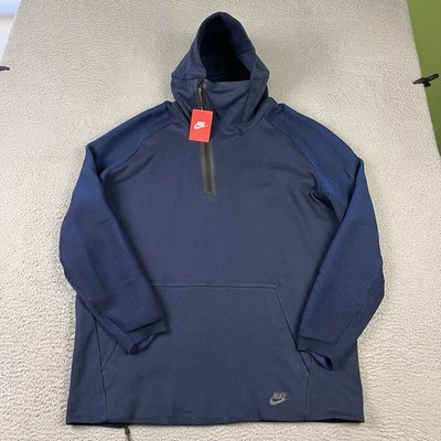 Nike Tech Fleece Long Funnel Zip Hoodie Mens 2XL Blue 805655-451