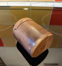 Vintage Nature Turns Creations Aspen Wood Puzzle Box, Trinket Box