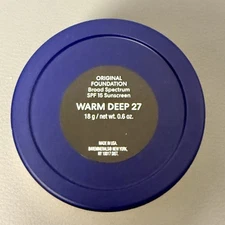 bareMinerals Original Loose Powder Foundation Warm Deep 27 SPF 15 NEW 18g 0.6oz