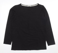SMALLSHOW Langarm-T-Shirt Damen schwarz M Rundhals