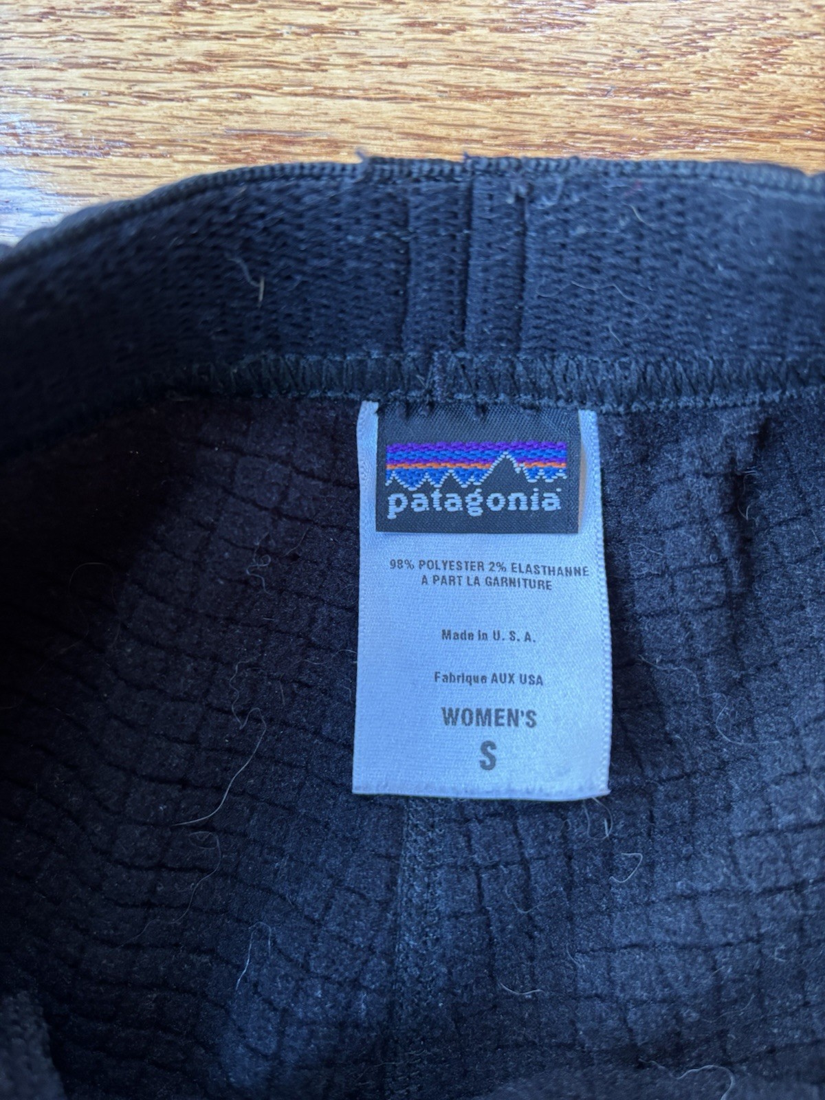 Patagonia Waffle Military Base Ski Liner Pants Black Women’s S Made in USA thumbnail 7