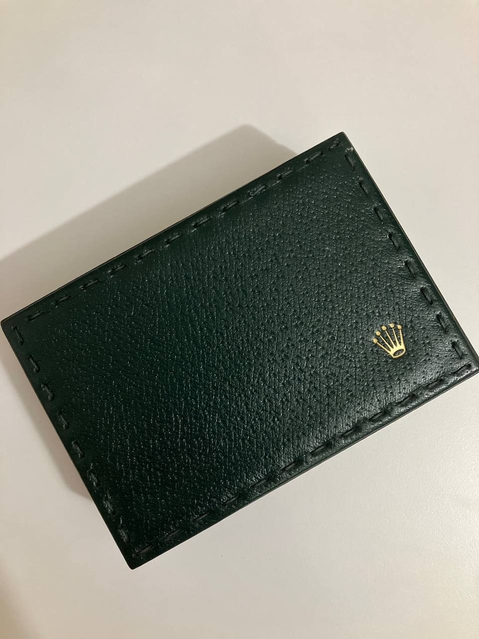 Rolex Vintage green wood watch box