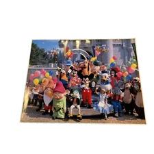 Walt Disney Photo Print "Mickey and Minnie With Friends Meet Guests” 16x20” 1982