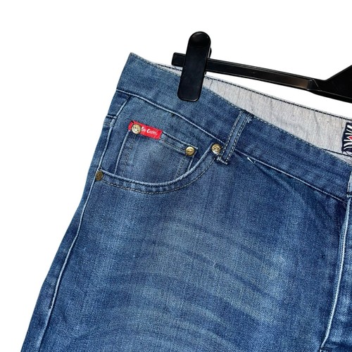 Lee Cooper Herren Größe 38" W 32" L Mid Denim blau Jeans Knopfleiste getragen sehr guter Zustand - Bild 3 von 13