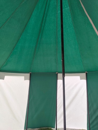 WEEKEND SALE Camping Tent Medieval Burgandian 5x3 Meter Green White Event tent - Picture 13 of 17