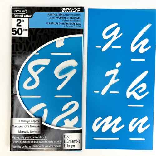 Letter Stencils 4 Set Lot - Alphabet 2, 4, 6 in. sizes Reuseable - Art Supplies - Picture 7 of 11