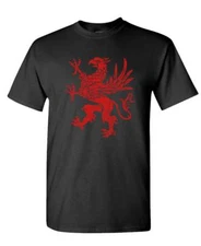 GRIFFIN RAMPANT - Unisex Cotton T-Shirt Tee Shirt