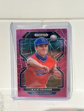 2022 Panini Prizm Draft Picks Neon Pink Velocity Kyle Crigger