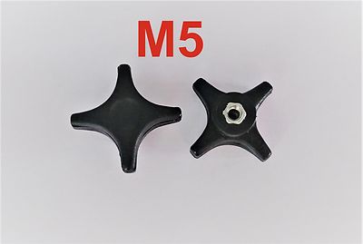 5 Kreuzgriffmuttern M5 - Praktische Handschrauben Für Heimwerker