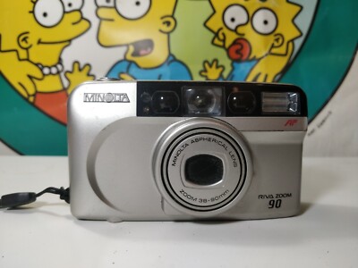 Minolta Riva Zoom 90 Kompaktkamera 35mm 90er Jahre funktionsfähig Lomography 