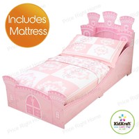 Kidkraft Princess Castle Junior Toddler Bed + Deluxe Mattress Kidkraft Princess Castle Junior Toddler Bed + Deluxe Mattress