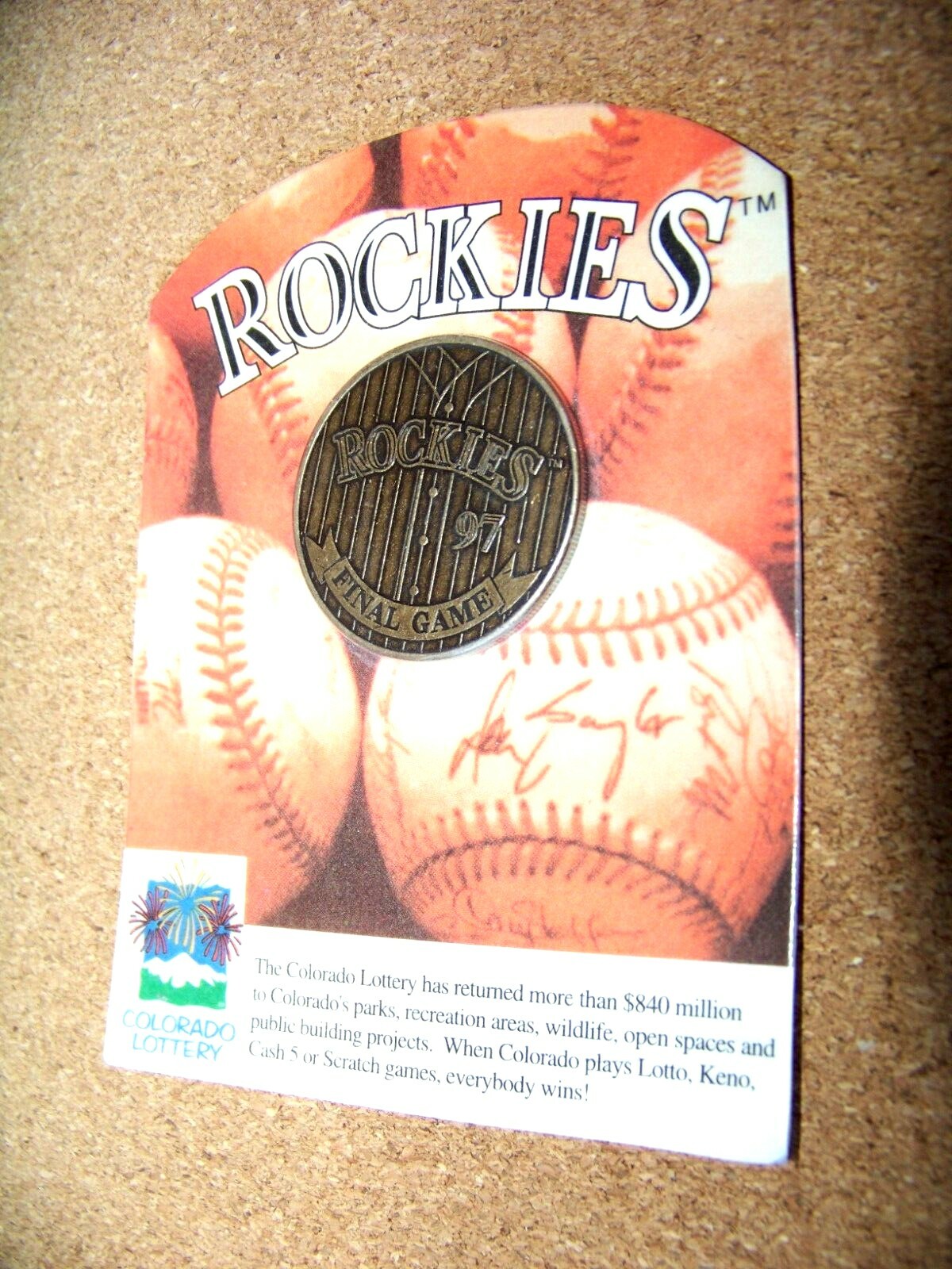 1997 Colorado Rockies Final Game coin / token / medallion