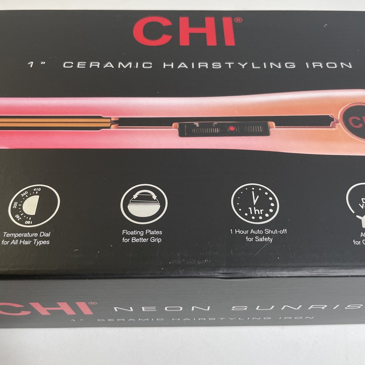 CHI 1” Ceramic Hairstyling Iron Limited Edition Color “Neon