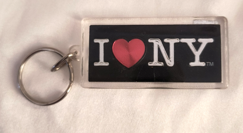New I Love NY Keychain Acrylic Multicolor - Picture 10 of 14