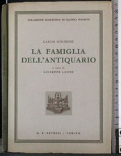 LA FAMIGLIA DELL'ANTIQUARIO. CARLO GOLDONI. PETRINI. 1ED.