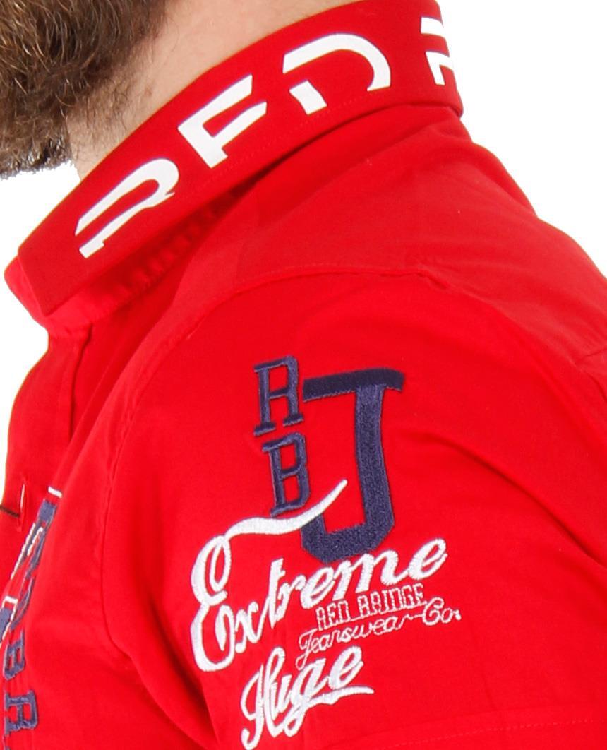 Redbridge Herren Hemd Freizeithemd Regular Fit Kurzarm RBJ Design ...