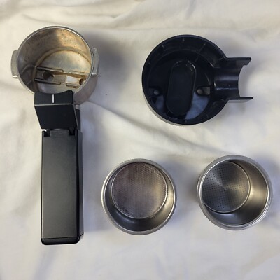 Mr Coffee Espresso Maker ECM150 Portafilter w/ 2 Filter Baskets & 2 Cup Diverter