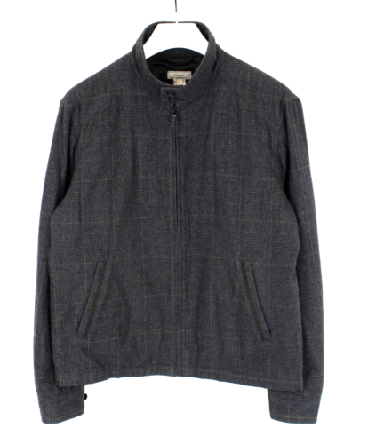 Gant Cappotto In Lana A Quadri Per Uomo Grande Con Zip Foderato Motivo