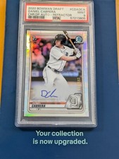 2020 BOWMAN CHROME DANIEL CABRERA 1ST  AUTO REFRACTOR /499 (PSA 9 MINT) #CDADCA